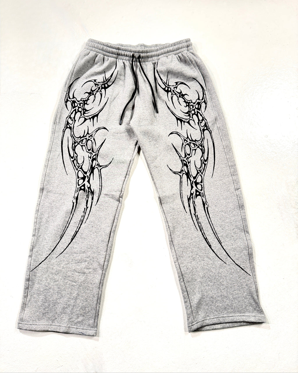 GRAY SAIYAN UNISEX STRAIGHT BAGGY PANTS (GENRAGE)