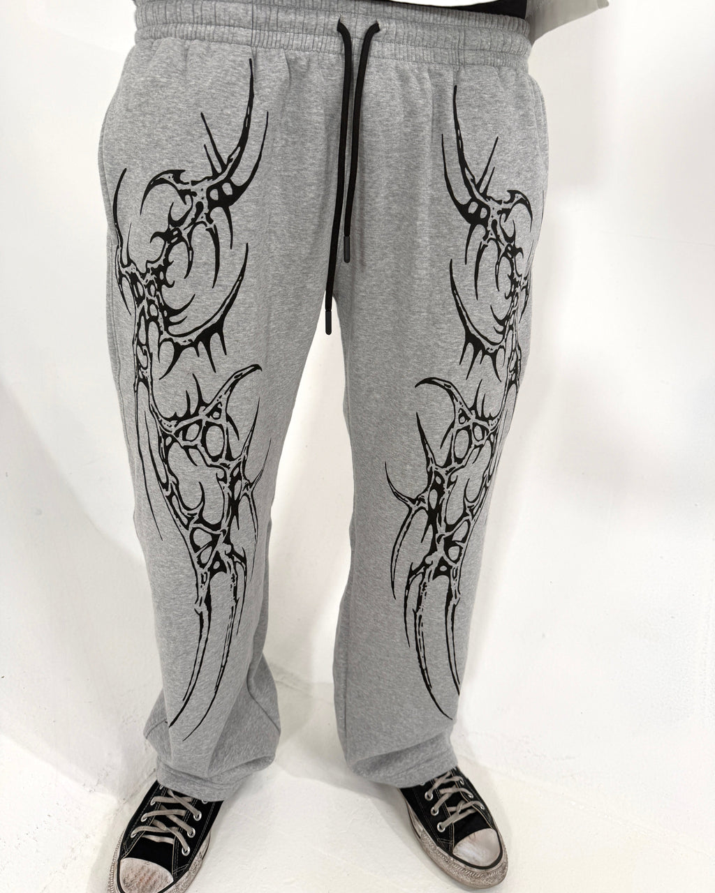 GRAY SAIYAN UNISEX STRAIGHT BAGGY PANTS (GENRAGE)