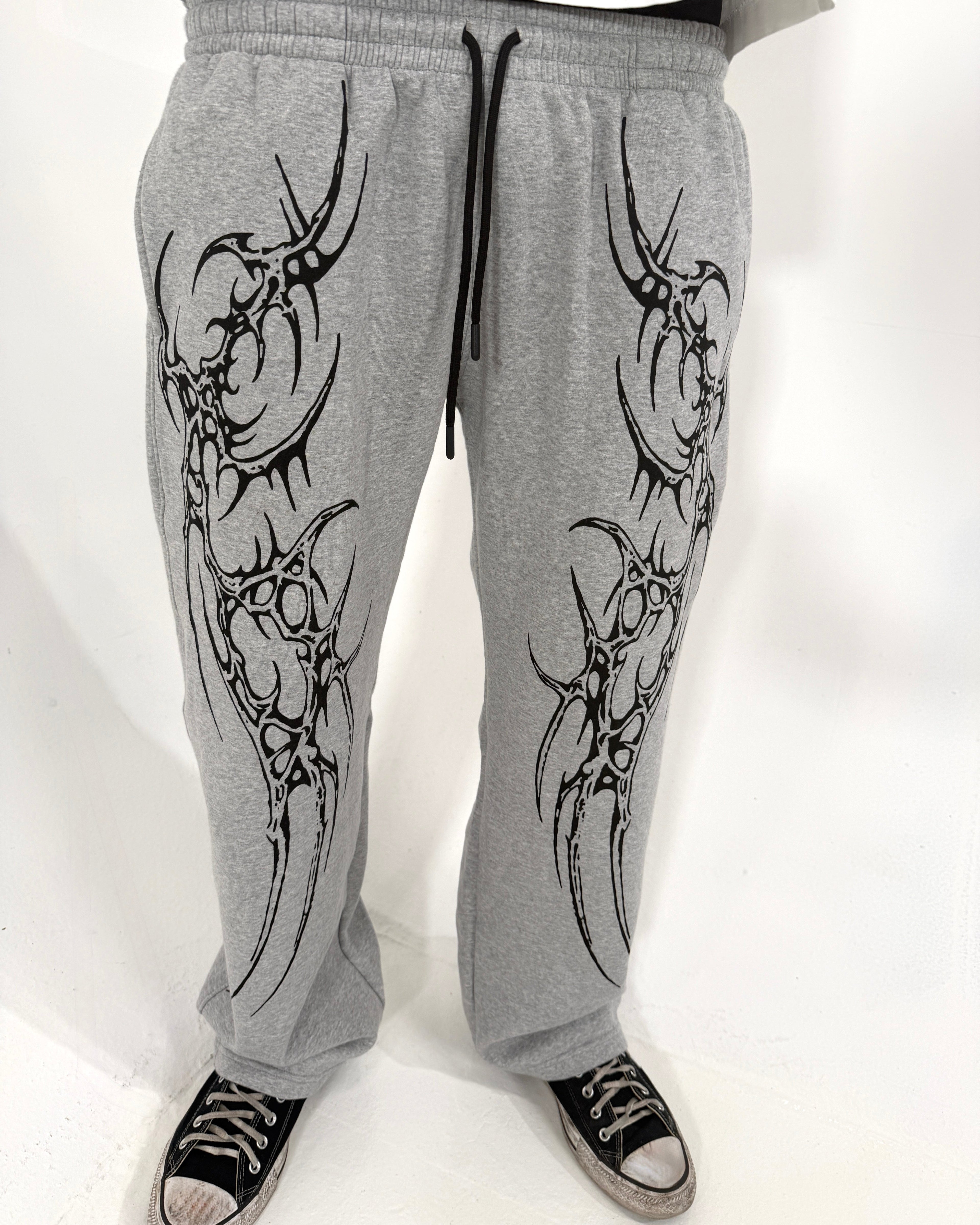 GRAY SAIYAN UNISEX STRAIGHT BAGGY PANTS (GENRAGE)
